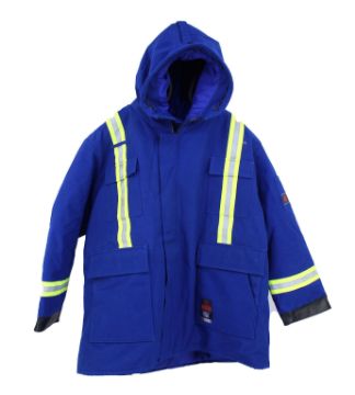Picture of 83APM - Parka - Arctic - 6 oz Coated Nomex® IIIA, Quilt Lined with Hood & WCB Reflective Trim