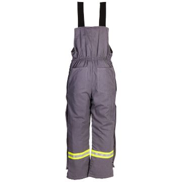 Picture of 7430MFWR Bib Pant - 7 oz Tecasafe™ plus, Quilt Lined w/ FR Wind Barrier & WCB Reflective Trim