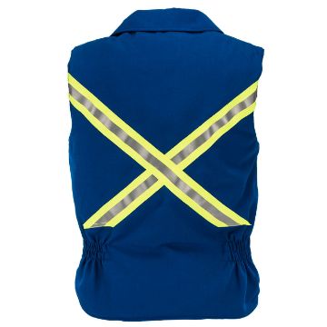 Picture of 8338MFWR Vest - 6 oz Nomex® IIIA, Quilt Lined w FR Wind Barrier & WCB Reflective Trim
